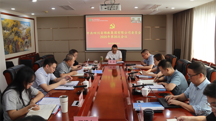 集團(tuán)公司召開2025年第35次黨委（擴(kuò)大）會議