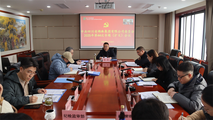 集團(tuán)公司召開2025年第44次黨委（擴(kuò)大）會議